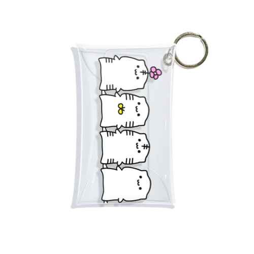 ねこ4兄弟 Mini Clear Multipurpose Case