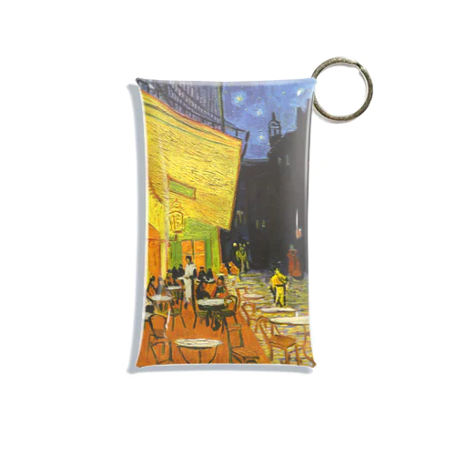 ゴッホ（Vincent van Gogh） / 夜のカフェテラス （Terrasse du café le soir） 1888 Mini Clear Multipurpose Case
