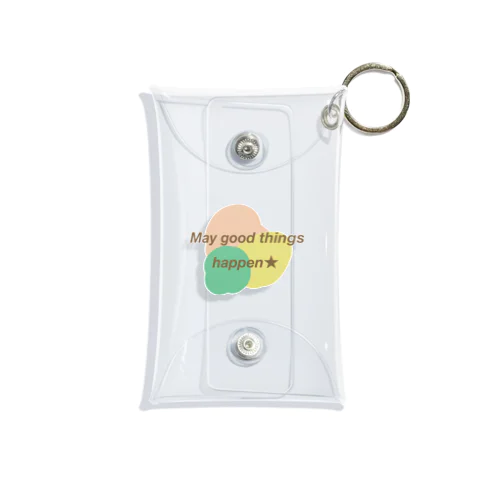 May good things happen★ Mini Clear Multipurpose Case