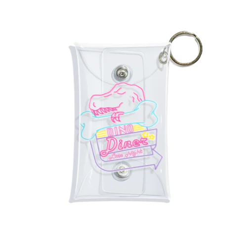 NEON DINO DINER Mini Clear Multipurpose Case