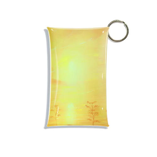 黄金色の空と海 Mini Clear Multipurpose Case