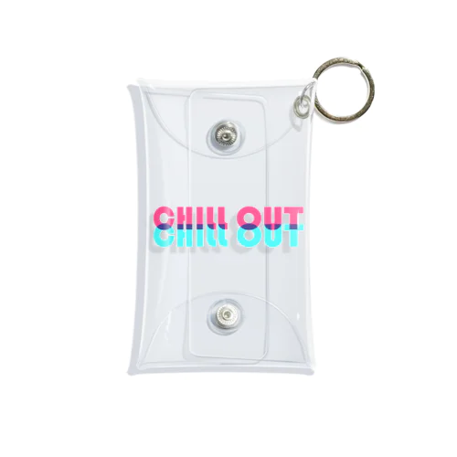 chill out ピンクとブルー Mini Clear Multipurpose Case