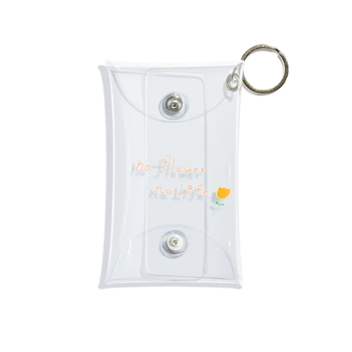 no flower no Life Mini Clear Multipurpose Case