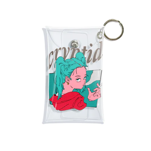 cryptid smoke girl Mini Clear Multipurpose Case