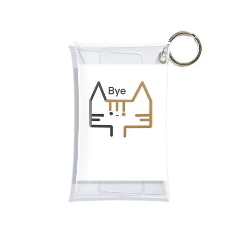 The Bye Cat  Mini Clear Multipurpose Case