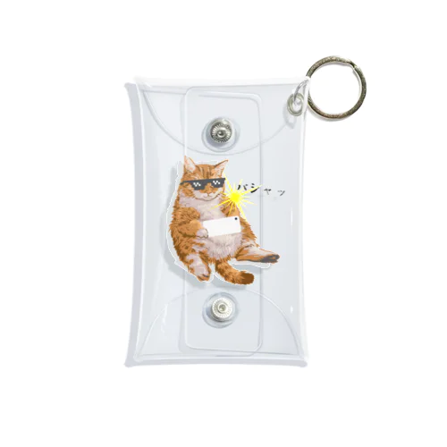 撮影する猫 Mini Clear Multipurpose Case