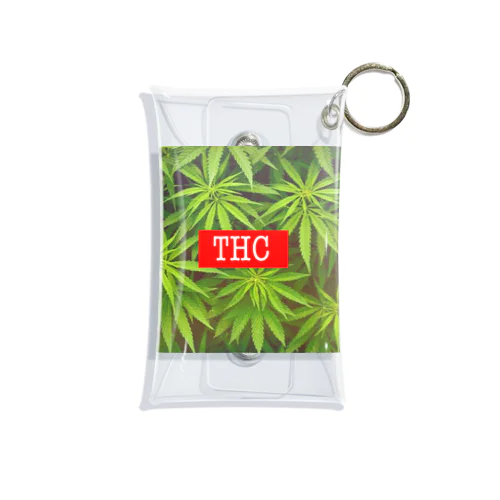 THC CBD 大麻　 미니 투명 동전 지갑