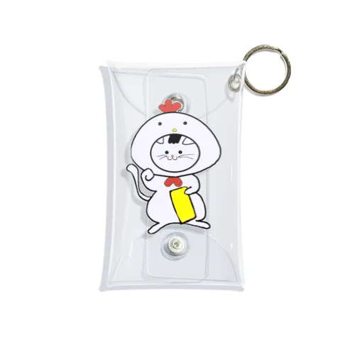 テバにゃん Mini Clear Multipurpose Case