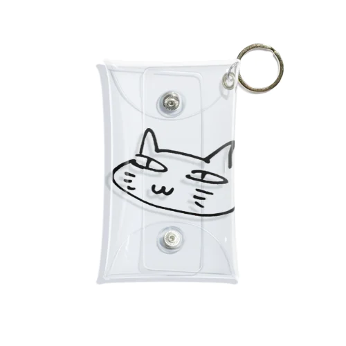 欲深きねこ（黒） Mini Clear Multipurpose Case