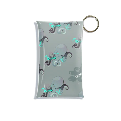 Octopus Brothers【ブルー】 Mini Clear Multipurpose Case