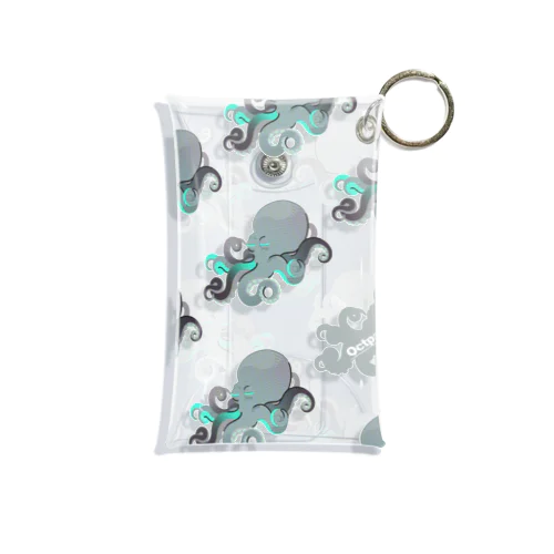 Octopus Brothers【ブルー】 Mini Clear Multipurpose Case