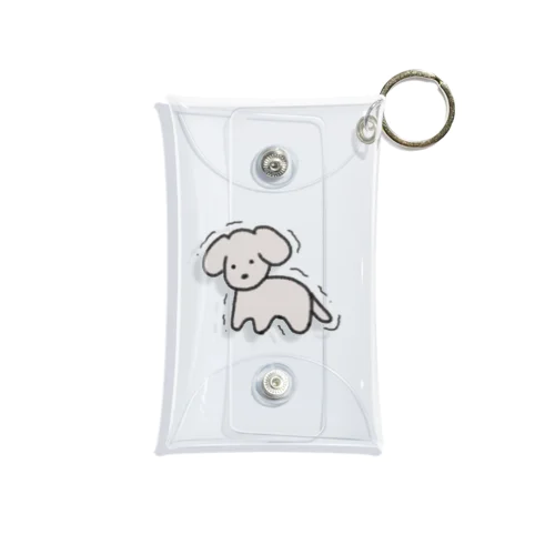 震える犬 Mini Clear Multipurpose Case