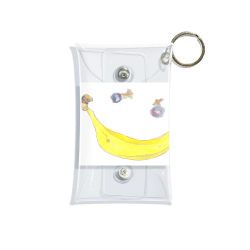 バナナスマイリー　Banana Smiley ミニクリアマルチケース