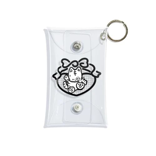 ビビりねこ Mini Clear Multipurpose Case