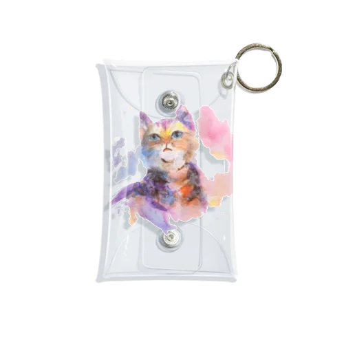 猫さん Mini Clear Multipurpose Case