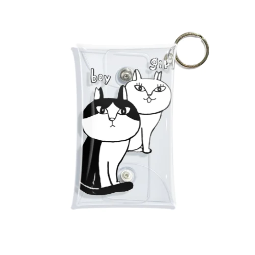 さくらねこ/文字なし Mini Clear Multipurpose Case