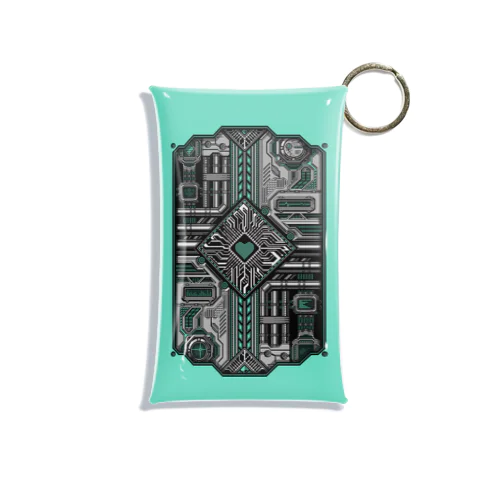 ドットCIRCUIT-001 HEART-MINT Mini Clear Multipurpose Case