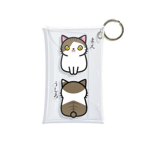 うちのねこ柄 Mini Clear Multipurpose Case