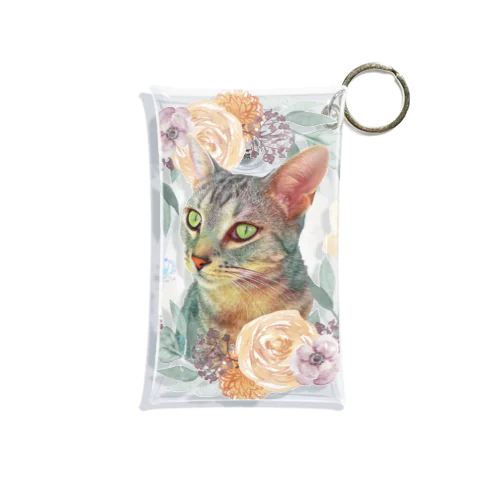 猫カフェラグドールにっくflower Mini Clear Multipurpose Case