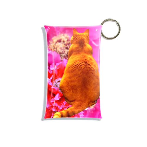 座れば芍薬猫 Mini Clear Multipurpose Case