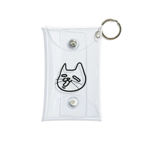 煽れる猫 Mini Clear Multipurpose Case