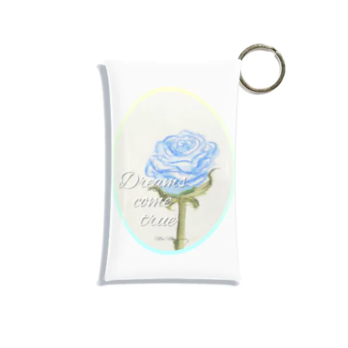 青い薔薇｢夢が叶う｣ Mini Clear Multipurpose Case