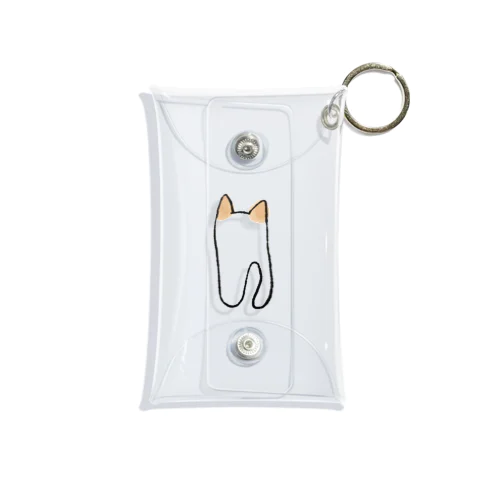 うしろのねこちゃん Mini Clear Multipurpose Case