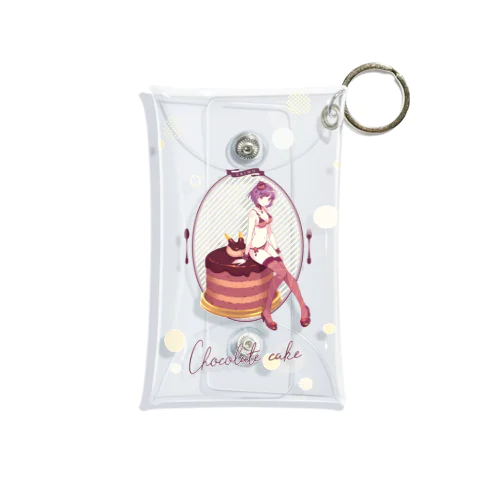 Sweets Lingerie mini clear multi case "Chocolate Cake"  ミニクリアマルチケース