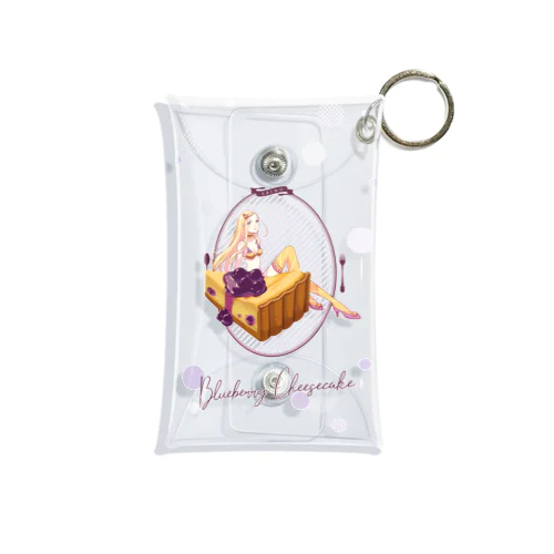 Sweets Lingerie mini clear multi case "Blueberry cheese cake"  Mini Clear Multipurpose Case