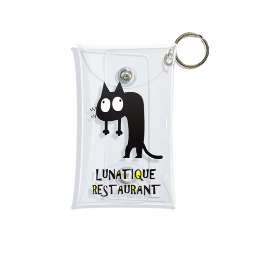 [LunaticRestaurant]黒猫 Mini Clear Multipurpose Case