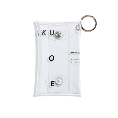 文芸誌『文学と汗』ロゴグッズ Mini Clear Multipurpose Case