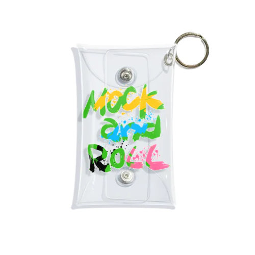 MOCK and ROLL 手書きロゴ Mini Clear Multipurpose Case