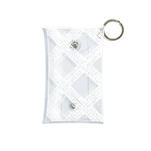 NOBLESSEロゴ（white） Mini Clear Multipurpose Case