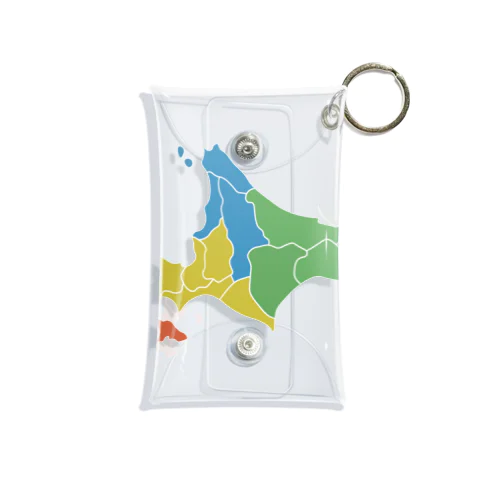 北海道区分地図 Mini Clear Multipurpose Case