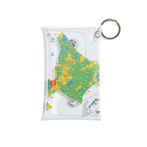 北海道179市町村地図 Mini Clear Multipurpose Case