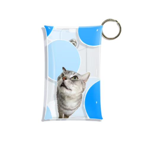 水玉around猫 Mini Clear Multipurpose Case