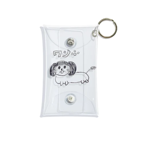 前髪犬 Mini Clear Multipurpose Case