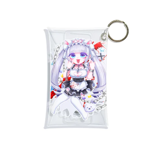 Suicide Maid ミニキャラ白色 Mini Clear Multipurpose Case