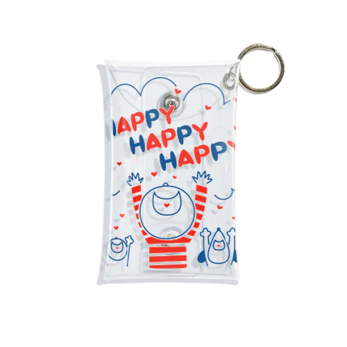 HAPPY HAPPY HAPPY！上を向いて笑おう！ Mini Clear Multipurpose Case