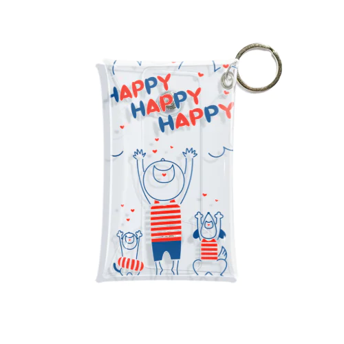 HAPPY HAPPY HAPPY！上を向いて笑おう！夏バージョン Mini Clear Multipurpose Case