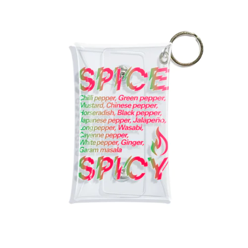 SPICE SPICY（Chili） Mini Clear Multipurpose Case