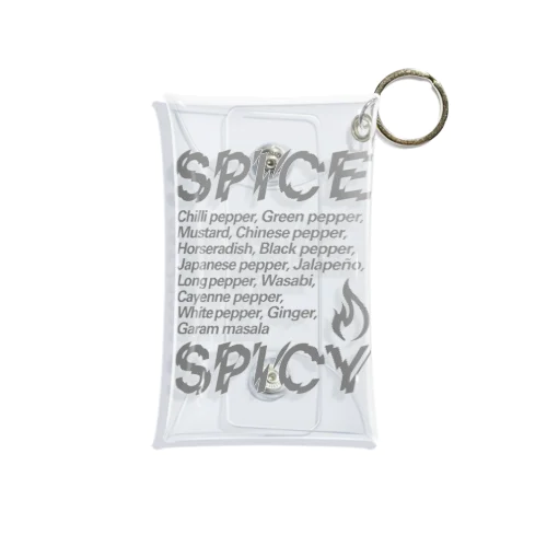 SPICE SPICY（Diagonal） Mini Clear Multipurpose Case