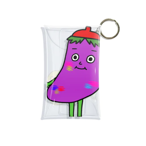 なすこちゃん【Let's Vegetables】 Mini Clear Multipurpose Case