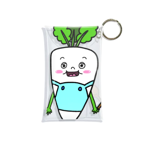 だいこさん【Let's Vegetables】 Mini Clear Multipurpose Case