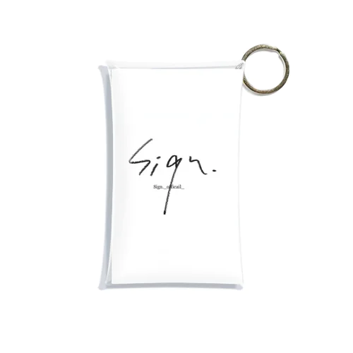 Sign. Mini Clear Multipurpose Case