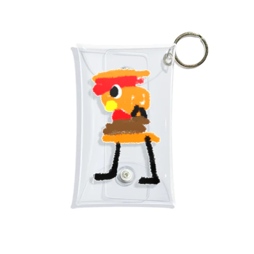 ハンバーガーくん Mini Clear Multipurpose Case