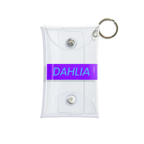 DAHLIA LOGO PURPUL&BLUE Mini Clear Multipurpose Case