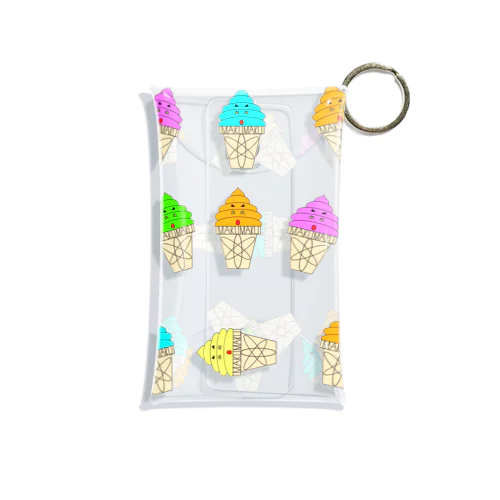 ソフトクリームのSOFUTOくん！！ファミリー Mini Clear Multipurpose Case