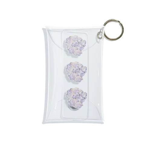 3連紫陽花 Mini Clear Multipurpose Case