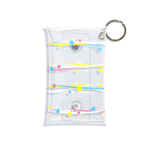 水風船模様のケース ピンク Mini Clear Multipurpose Case